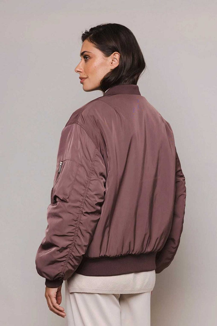 Apparel Rino&Pelle | James Reversible Bomber Jacket Prune