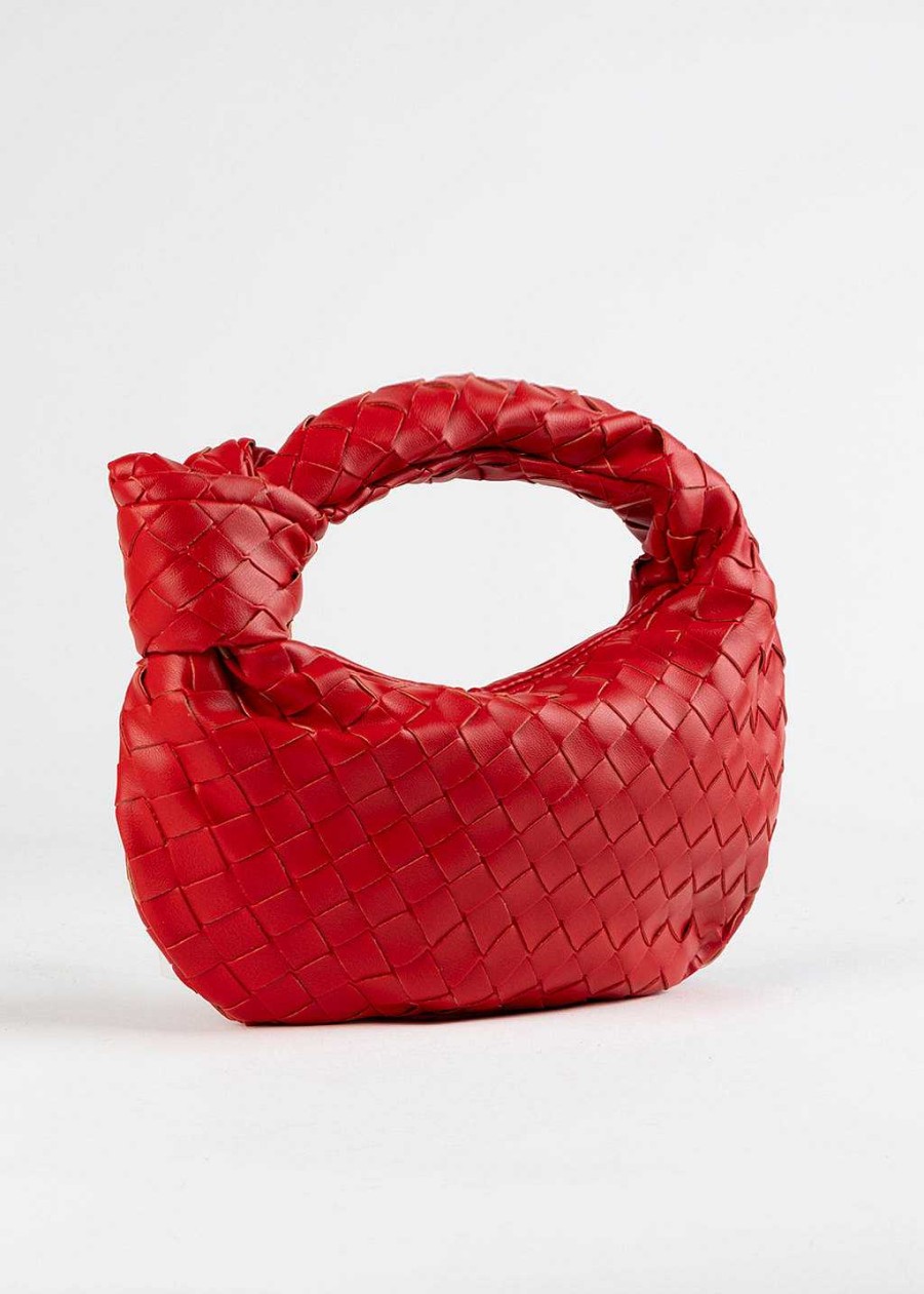 Handbags Armitage Avenue | Woven Mini Hobo Red