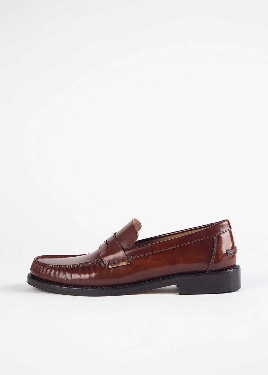 Shoes L'idea by Lori | Leather Penny Loafer Cognac Leather