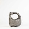 Handbags Melie Bianco | Drew Mini Woven Bag Pewter