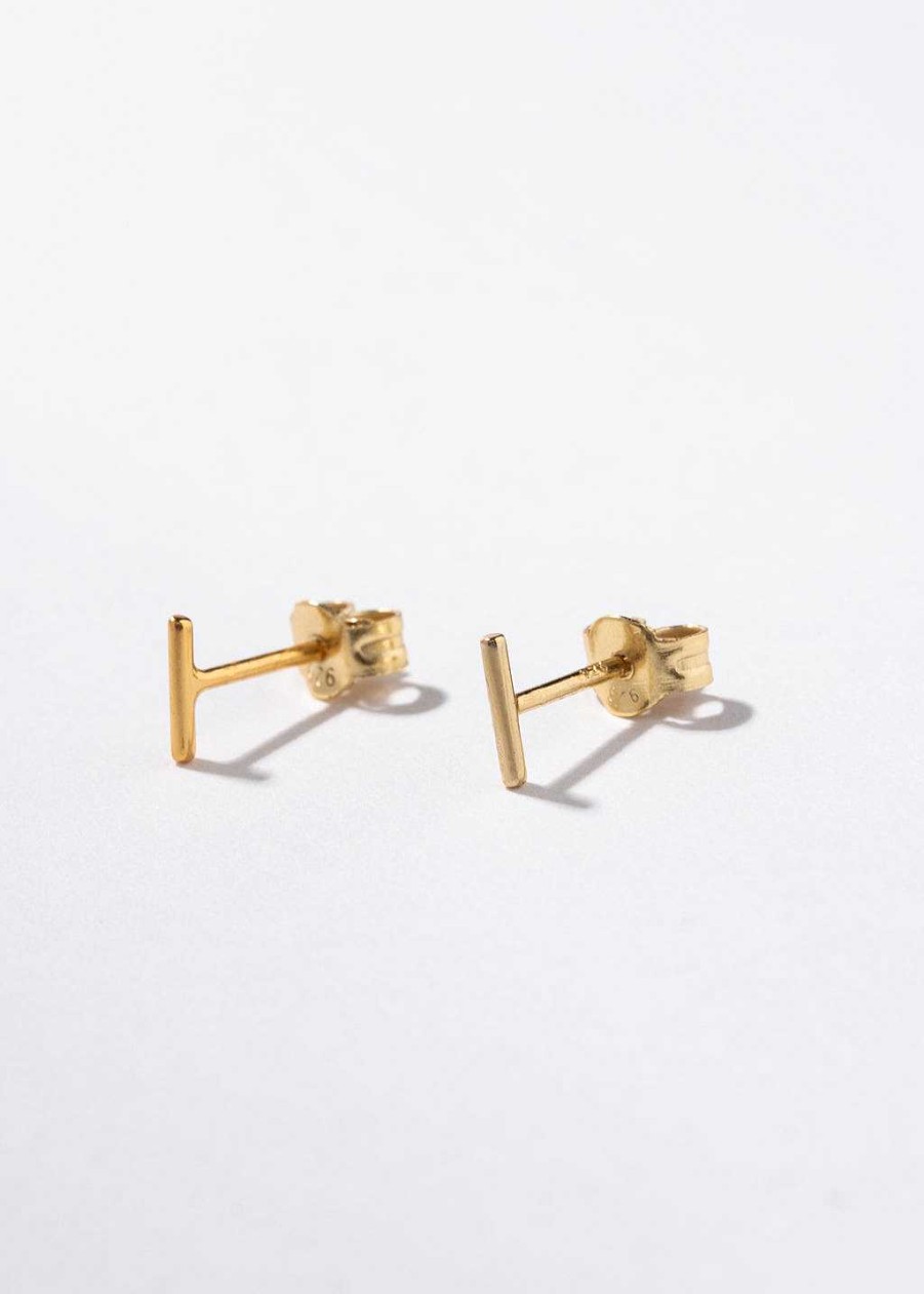 Accessories Armitage Avenue | Tiny Bar Earring Gold