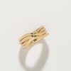 Accessories Armitage Avenue | Criss Cross Ring Gold