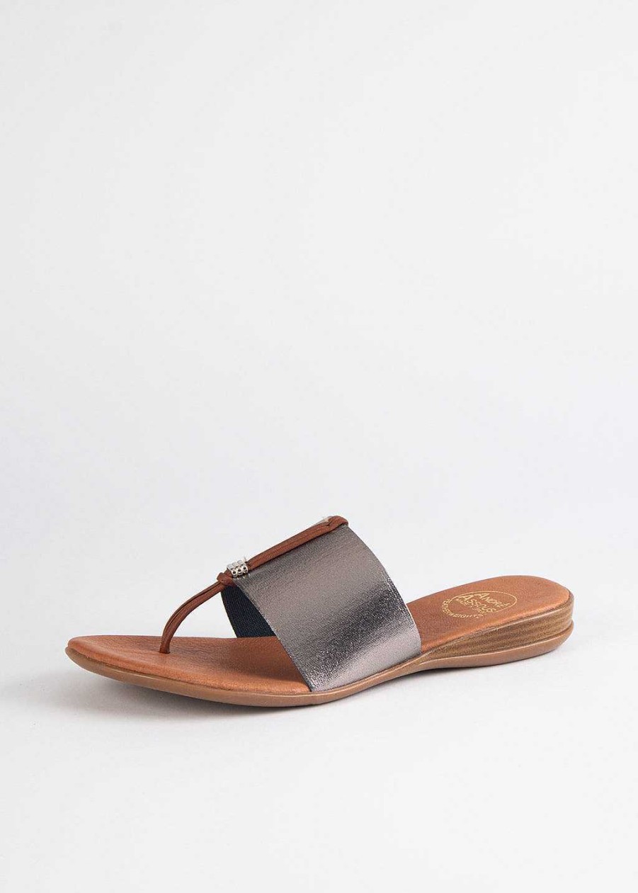 Shoes Andre Assous | Nice Slide Sandal Pewter