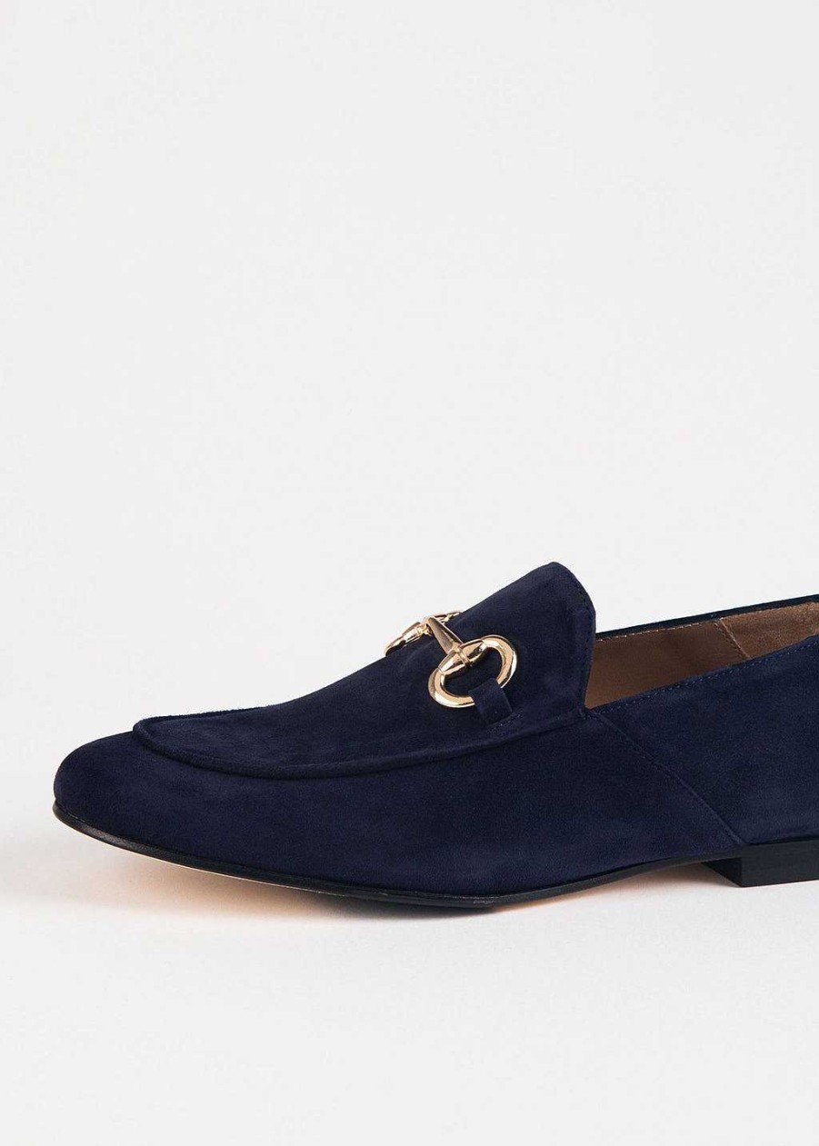 Shoes L'idea by Lori | Loafer With Bit Navy Suede