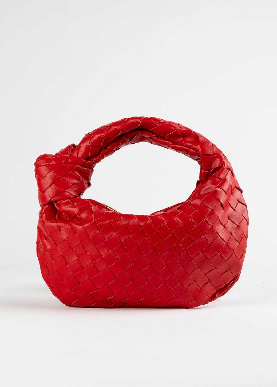 Handbags Armitage Avenue | Woven Mini Hobo Red