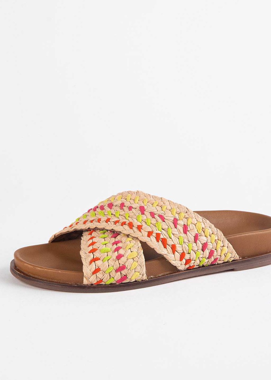 Shoes Inuovo | Raffia Slide Sandal Multi