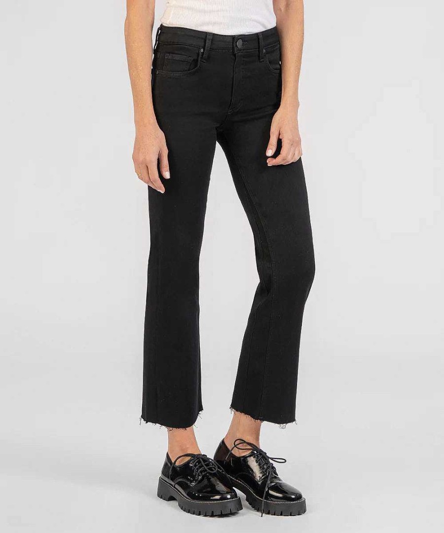 Apparel Kut From The Kloth | Kelsey Ankle Flare Jean Black