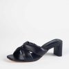 Shoes Schutz | Fairy Mid Leather Sandal Black Leather