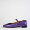 Shoes Ángel Alarcón | Square Toe Mary Jane Purple Leather