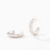 Accessories Armitage Avenue | Thick Hoop Post Silver