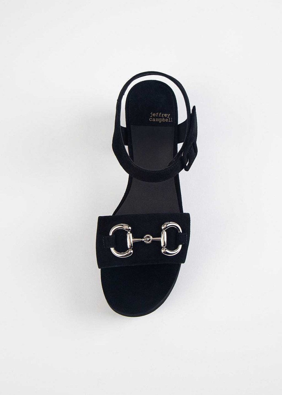 Shoes Jeffrey Campbell | Timeless Platform Sandal Black Suede