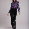 Apparel Bella Dahl | Mock Neck Floral Blouse Xs