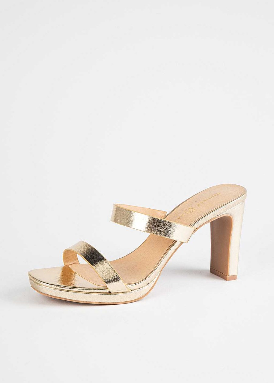 Shoes Chinese Laundry | Tete Heeled Sandal Gold