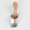 Shoes Schutz | Dethalia Leather Sandal Silver Leather