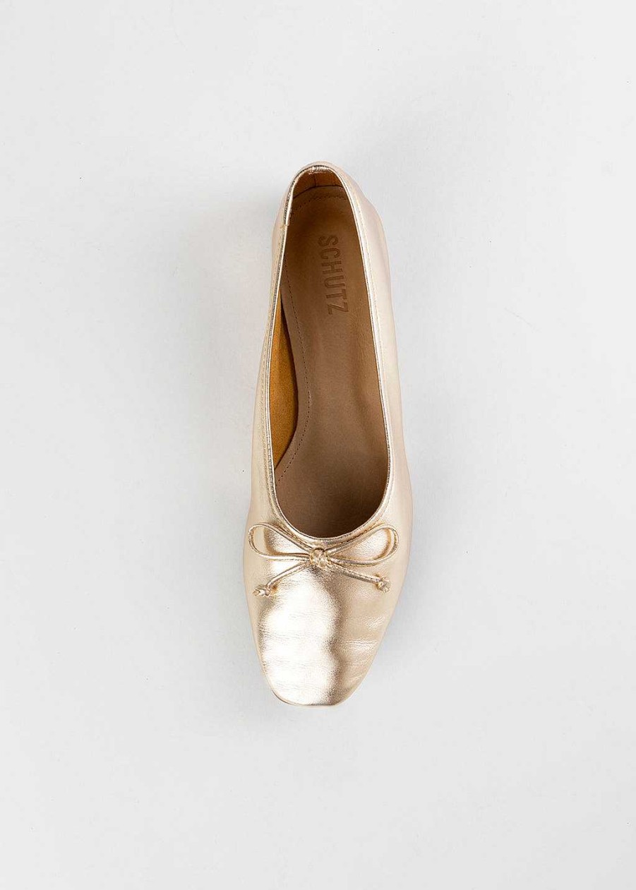 Shoes Schutz | Arissa Ballet Flat Platino Leather