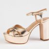 Shoes Schutz | Keefa Platform Sandal Gold Leather