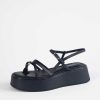 Shoes Vagabond Shoemakers | Courtney Platform Sandal Black Leather