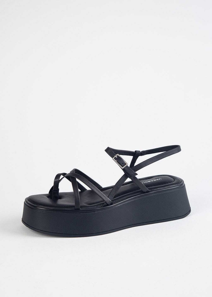 Shoes Vagabond Shoemakers | Courtney Platform Sandal Black Leather