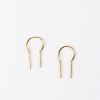 Accessories Armitage Avenue | Threader Bar Earrings Gold