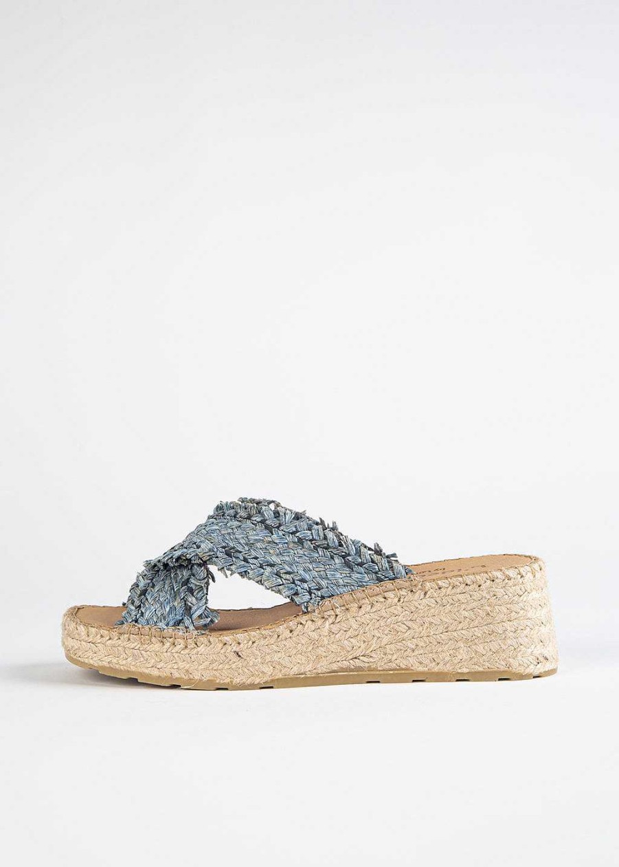 Shoes L'idea by Lori | Boreal Espadrille Wedge Blue