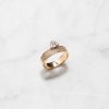 Accessories Lili Claspe | Trillion Pave Cigar Ring Gold