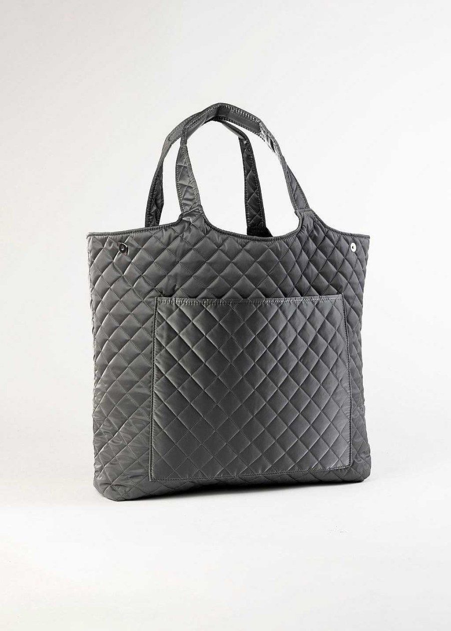 Handbags Haute Shore | Icon Shadow Tote Gunmetal