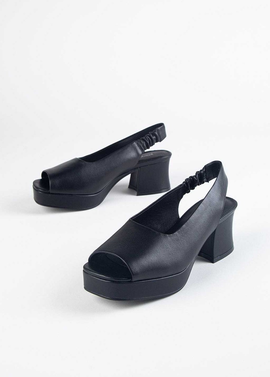 Shoes Jeffrey Campbell | Extendo Slingback Sandal Black Leather