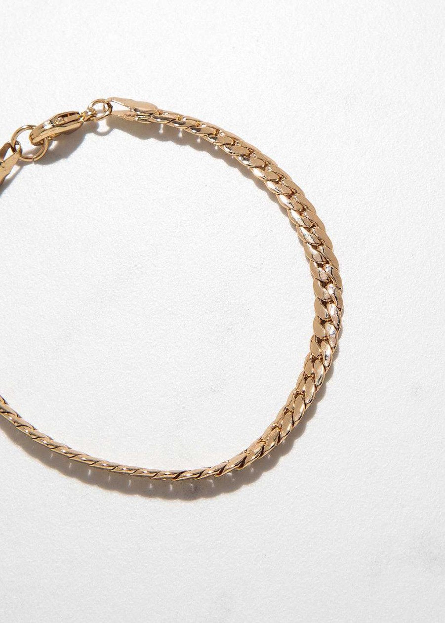 Accessories Armitage Avenue | Flat Chain Bracelet Gold