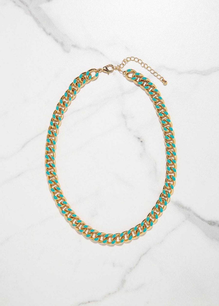 Accessories Armitage Avenue | Curb Chain Link Necklace Gold