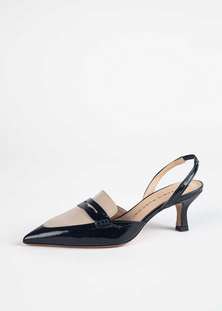 Shoes Fabio Rusconi | Leather Slingback Pump Black