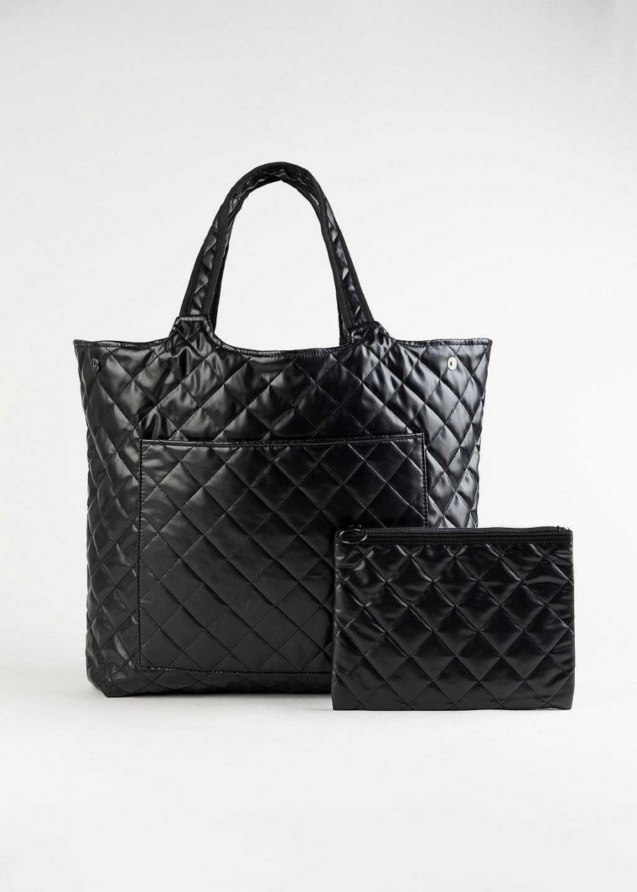 Handbags Haute Shore | Icon Solo Tote Black