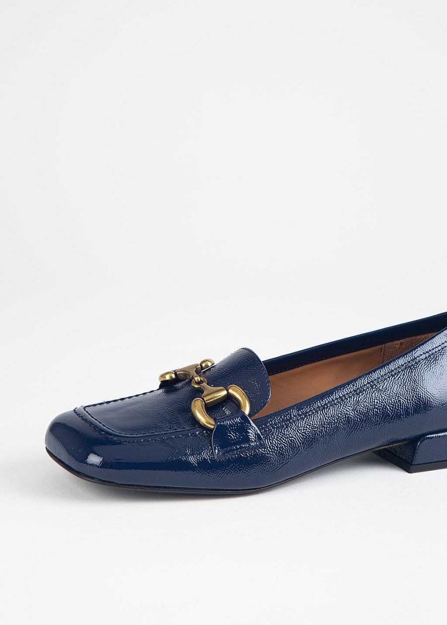 Shoes L'idea by Lori | Square Toe Leather Loafer Sapphire Patent