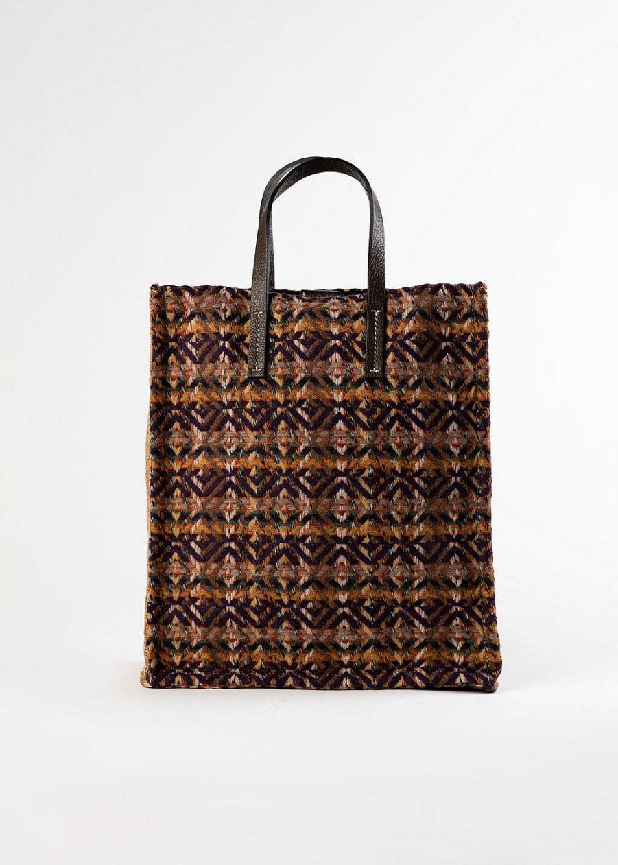 Handbags Kassiopea Handbags | Umilta Wool Tote Violet Multi