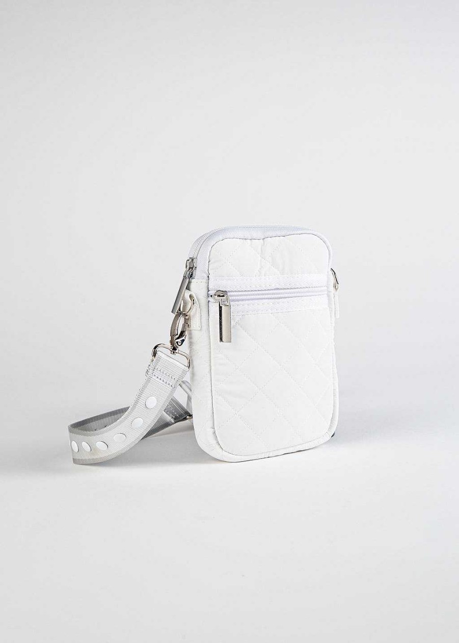 Handbags Haute Shore | Casey Cloud Cell Phone Crossbody White