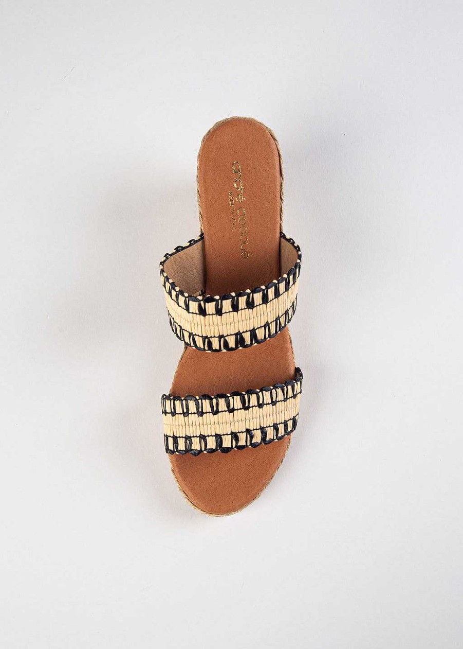 Shoes Andre Assous | Nolita Espadrille Wedge Black