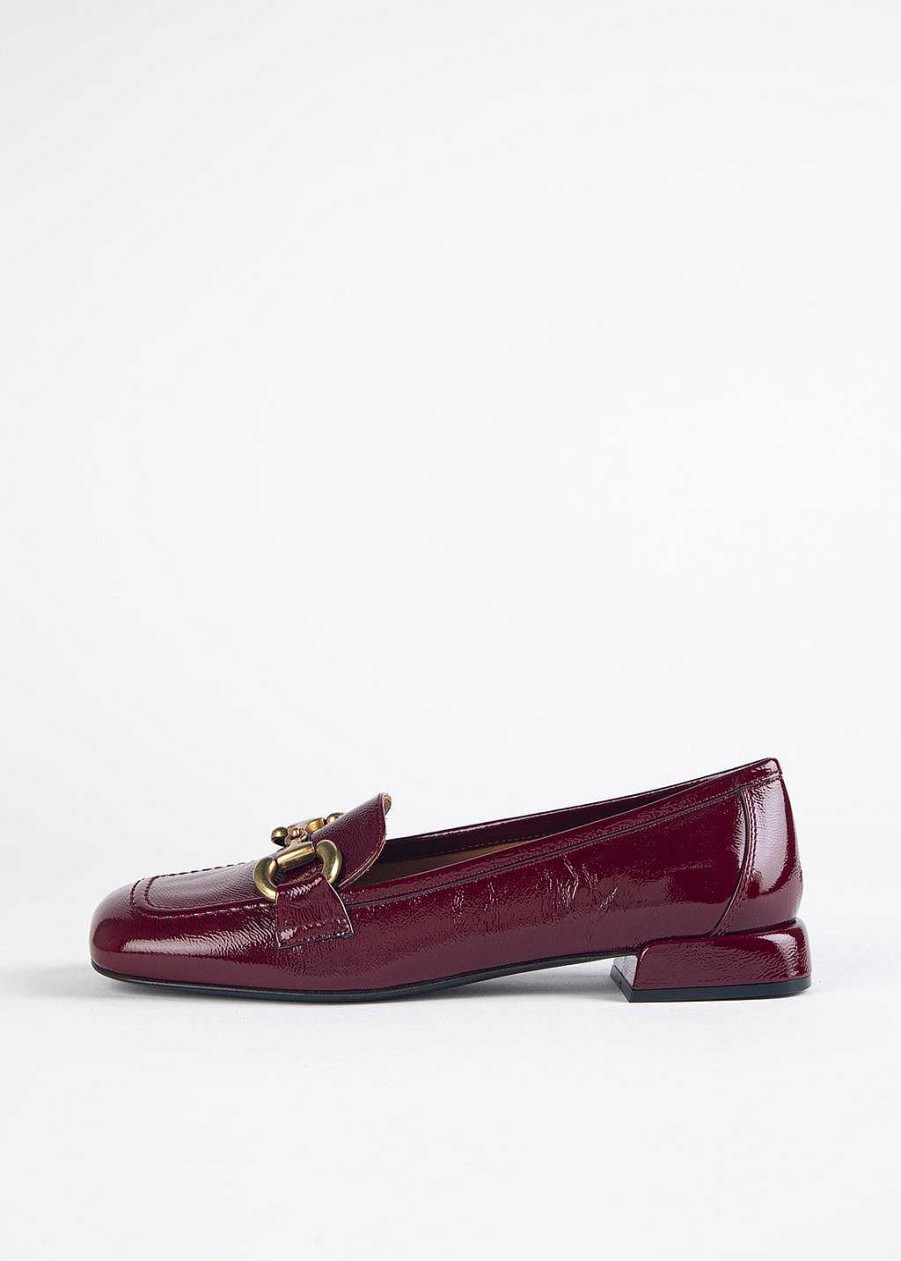 Shoes L'idea by Lori | Square Toe Leather Loafer Ruby Patent