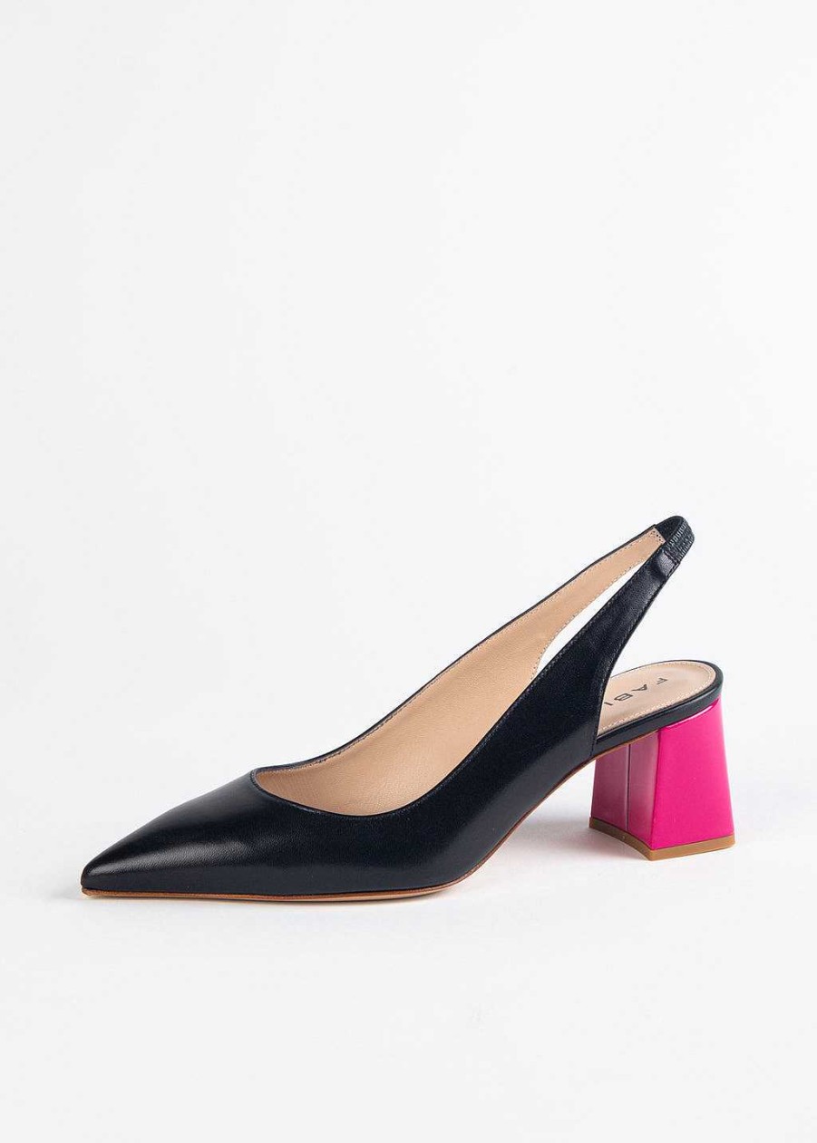 Shoes Fabio Rusconi | Window Leather Slingback Black