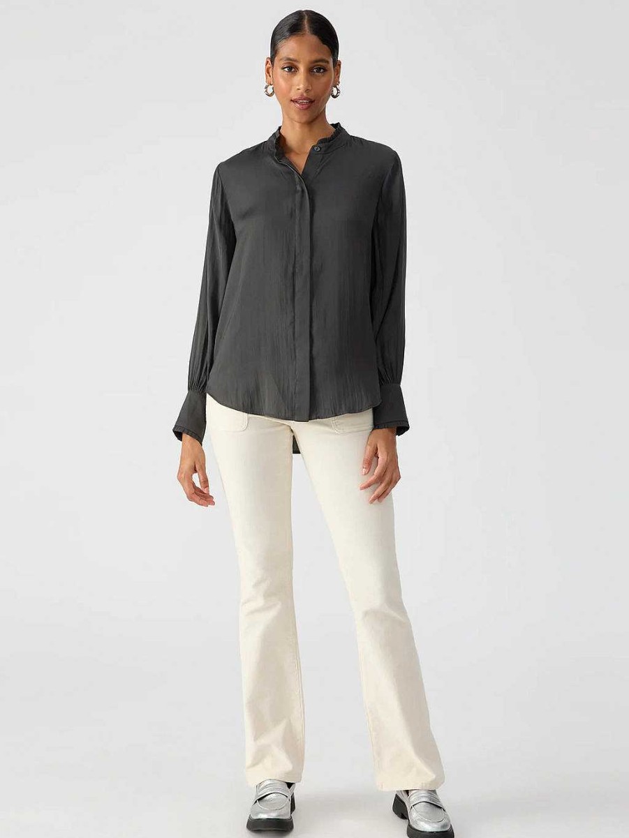 Apparel Sanctuary | Feeling Good Sateen Shirt Xs