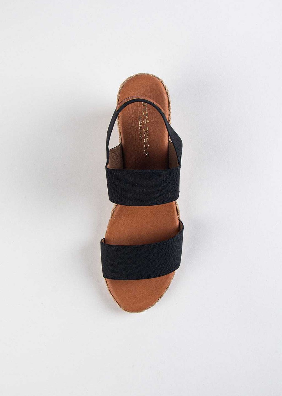 Shoes Andre Assous | Allison Espadrille Wedge Black