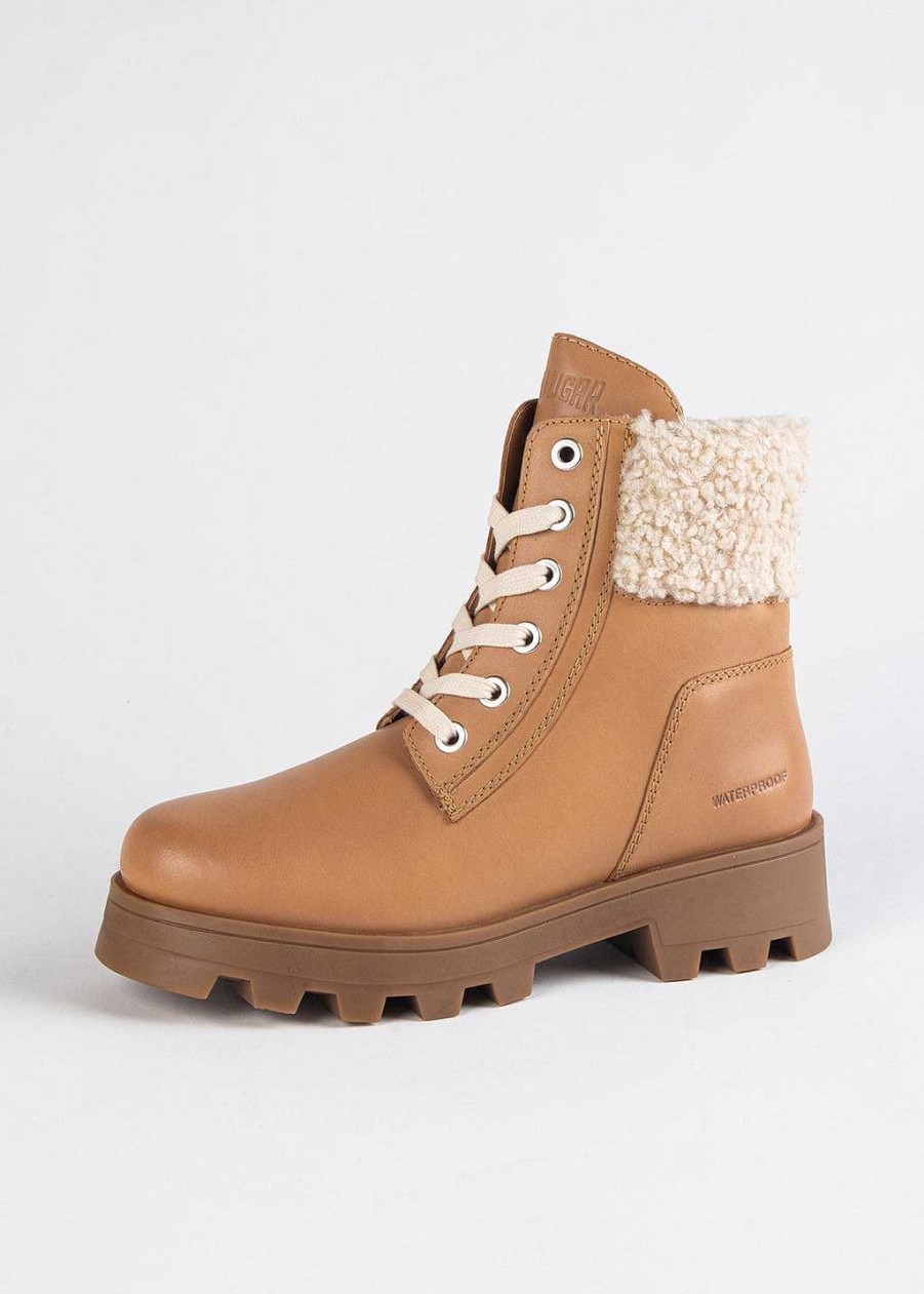 Shoes Cougar | Stella Waterproof Hiking Boot Caramel Leather