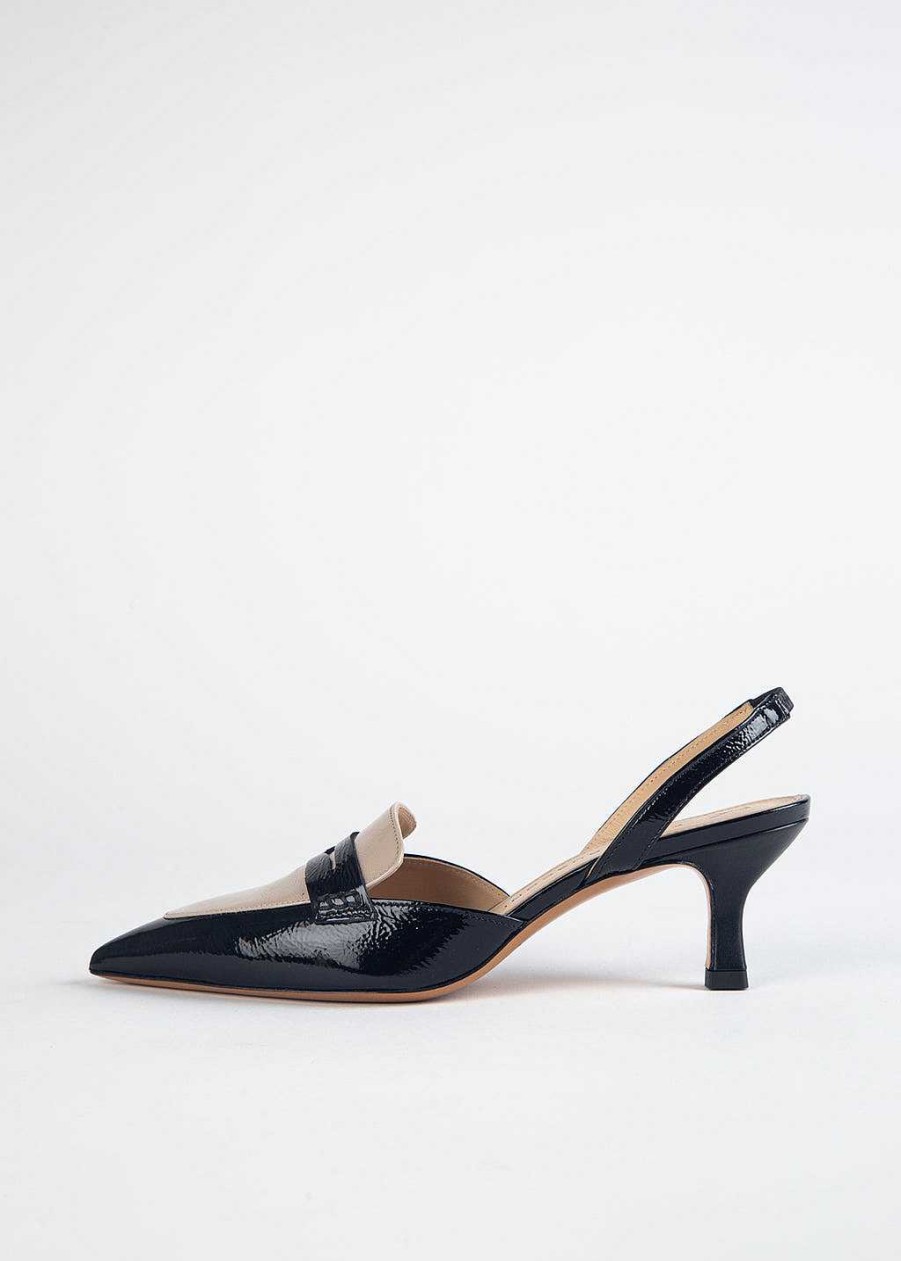 Shoes Fabio Rusconi | Leather Slingback Pump Black