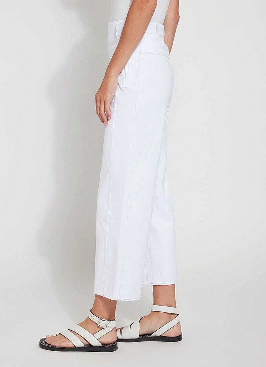 Apparel Lyssé | Payton Wide Leg Cropped Pant White