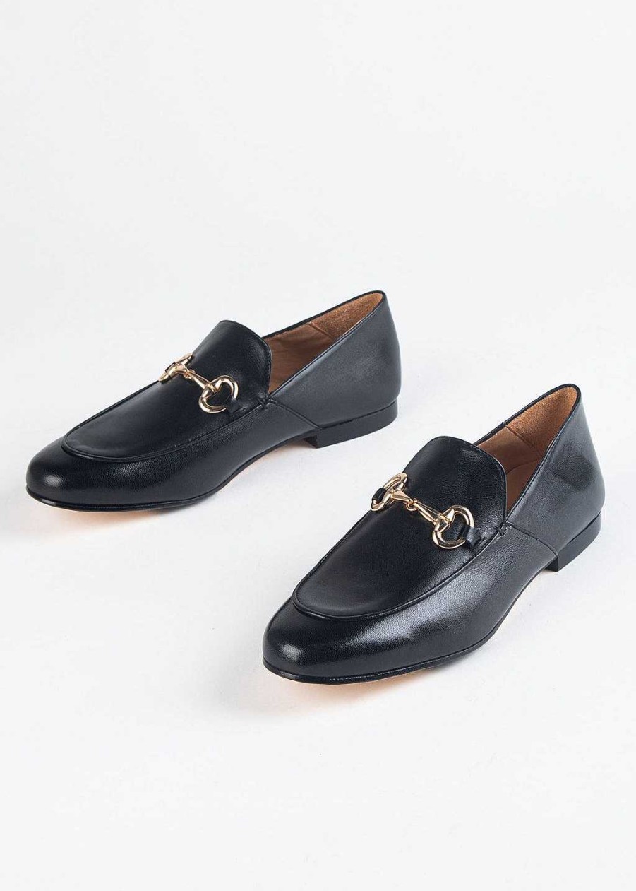 Shoes L'idea by Lori | Loafer With Bit Black Leather