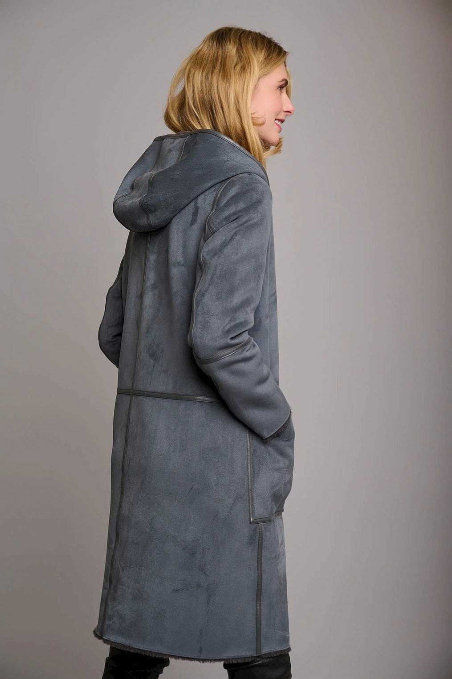 Apparel Rino&Pelle | Ova Reversible Coat Night