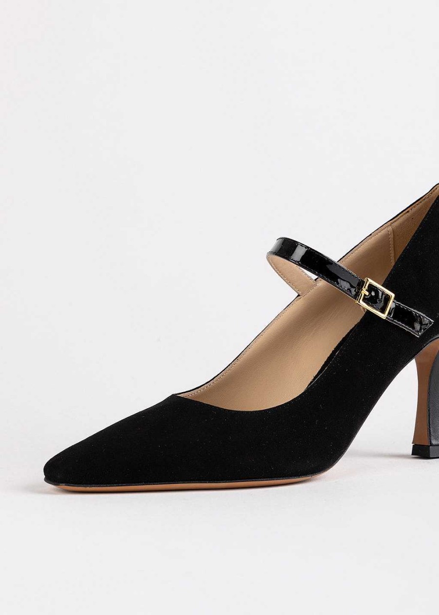 Shoes Fabio Rusconi | Heeled Mary Jane Black Suede