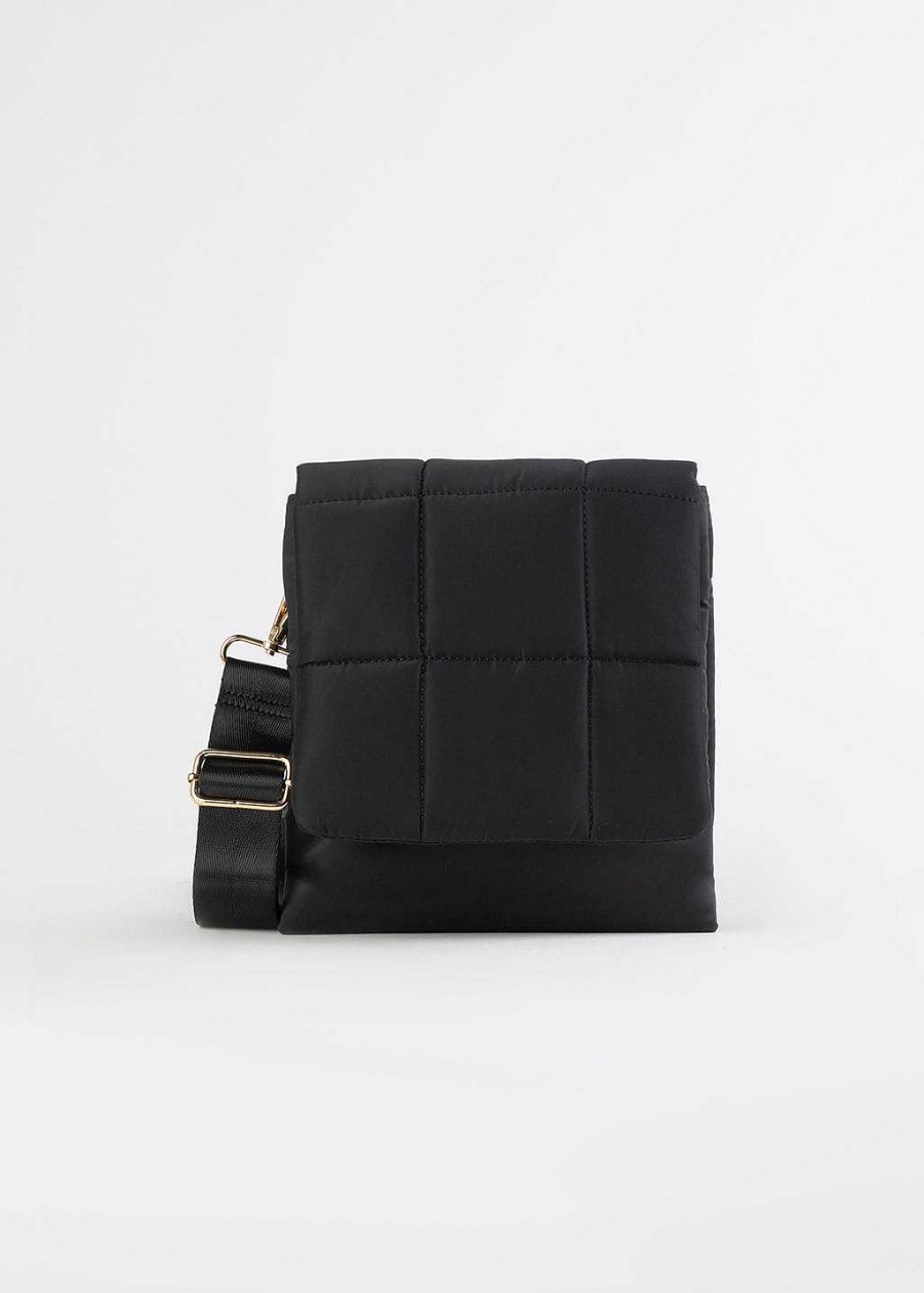 Handbags 42 Gold | Eliza Crossbody Black