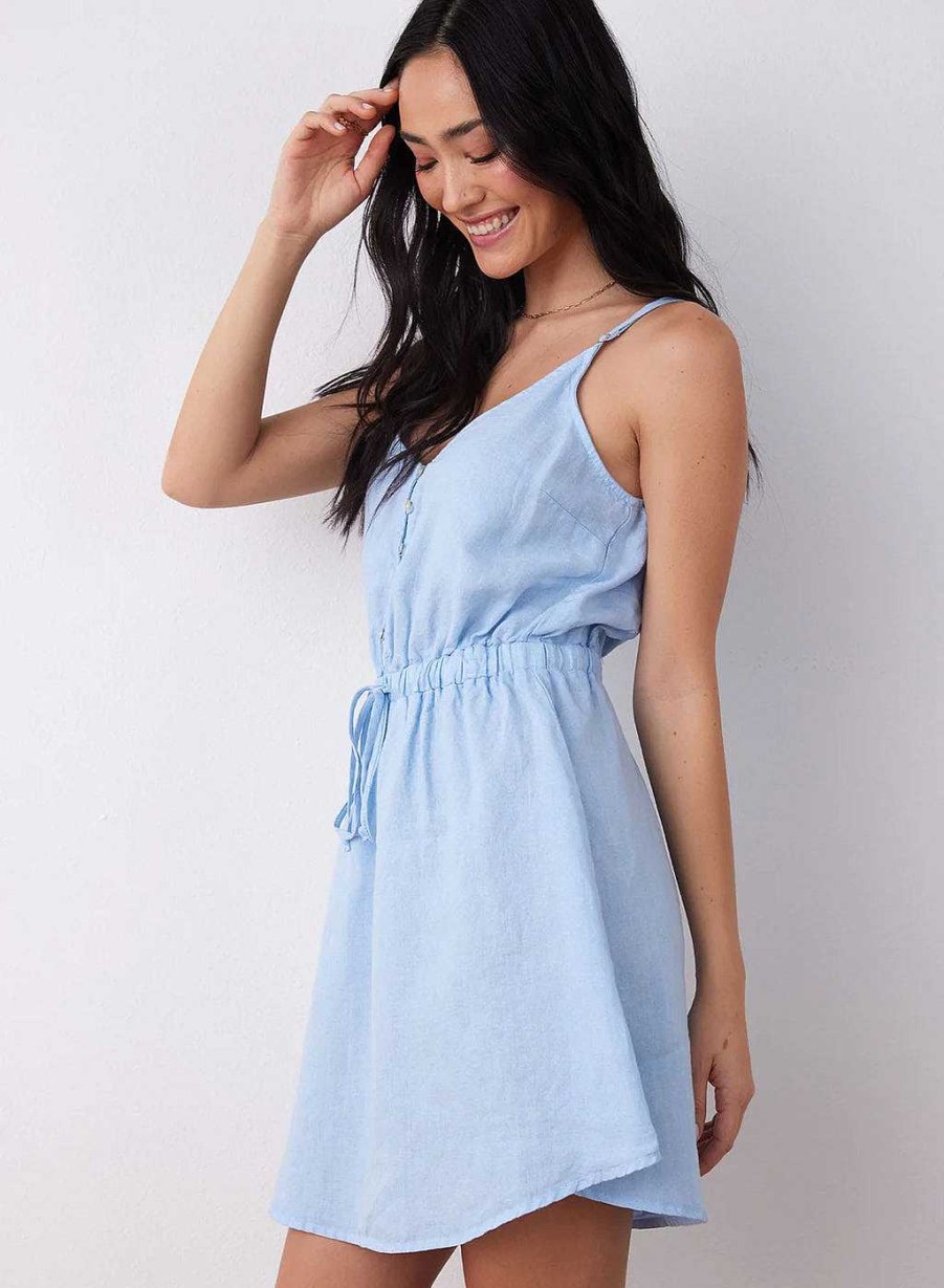 Apparel Bella Dahl | Button Front Cami Mini Dress Seaside