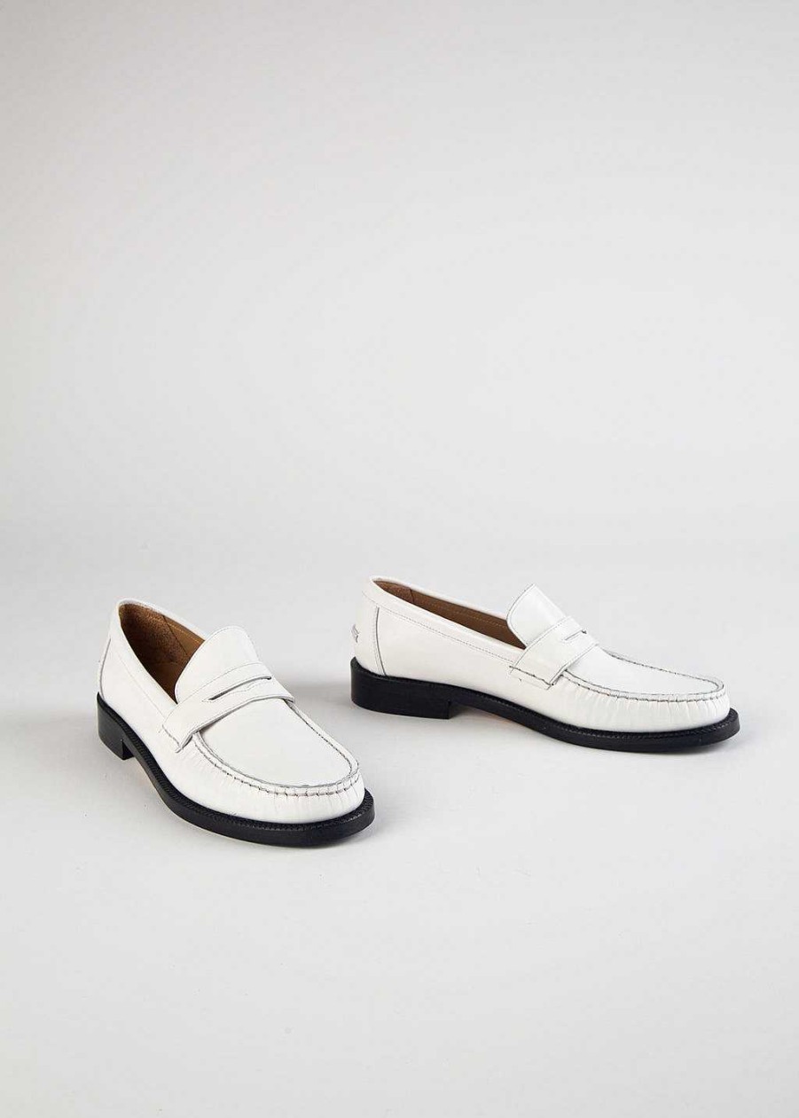 Shoes L'idea by Lori | Leather Penny Loafer White Leather