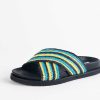 Shoes Inuovo | Raffia Slide Sandal Black