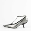 Shoes Jeffrey Campbell | Invent T-Strap Pump Pewter